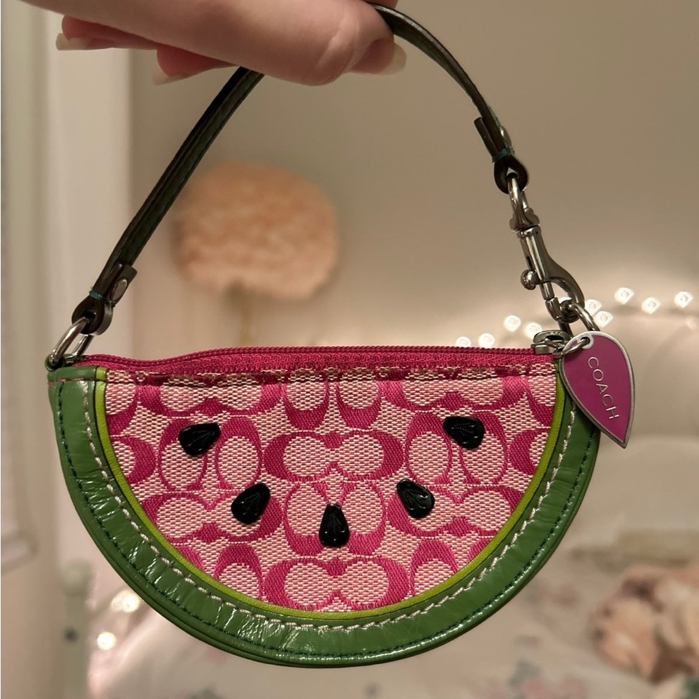 Y2K Coach Watermelon Coin Pouch